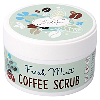 BADEFEE Telový peeling Kávový Fresh Mint 180 g