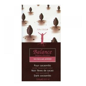 BALANCE 72% horká čokoláda s kakaovými bôbmi bez pridaného cukru 100 g