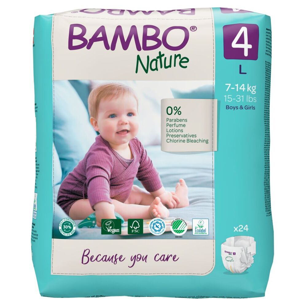 BAMBO Nature 4 Detské plienkové nohavičky 7-14 kg 24 ks kúpite na Mojalekaren.sk
