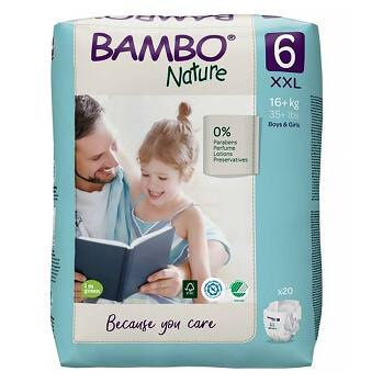 BAMBO Nature 6 Detské plienkové nohavičky 16+ kg 40 ks