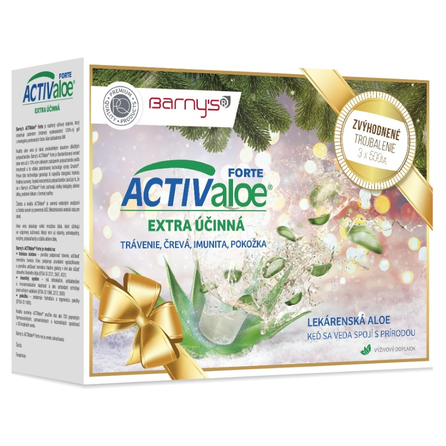 Barny's Activaloe Forte 3 x 500 ml kúpite na Mojalekaren.sk