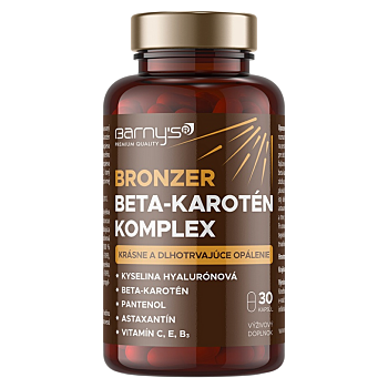 BARNY'S Bronzer beta-karotén komplex 30 kapsúl (Beta-karotén) - Viaczložkové