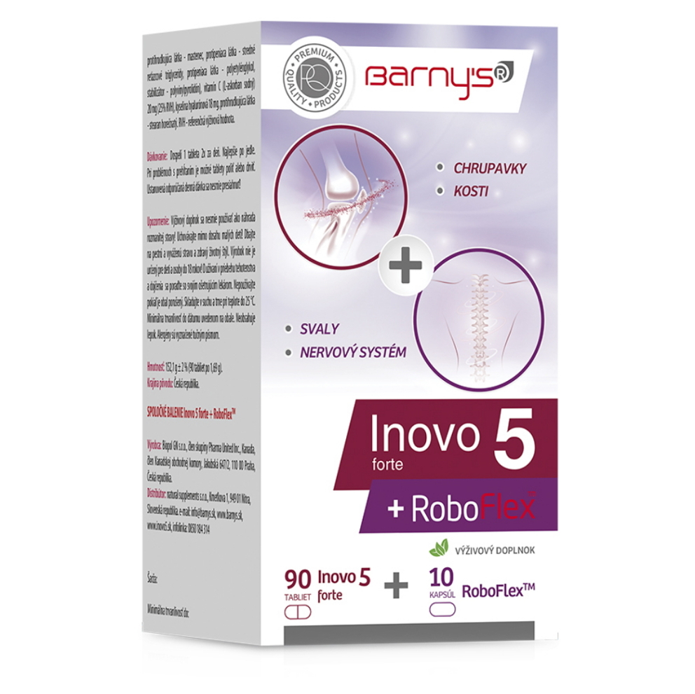 BARNY'S Inovo 5 forte 90 tabliet + RoboFlex Forte 10 kapsúl kúpite na Mojalekaren.sk