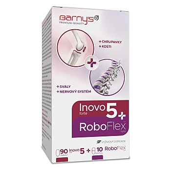 BARNY'S Inovo 5 forte 90 tabliet + RoboFlex Forte 10 kapsúl (Doplnky stravy na kĺby) - Viaczložkové