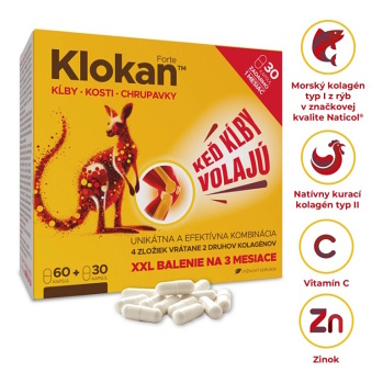 BARNY´S Klokan forte 60 + 30 kapsúl ZADARMO (Kosti) - Viaczložkové - obrázok 2/2
