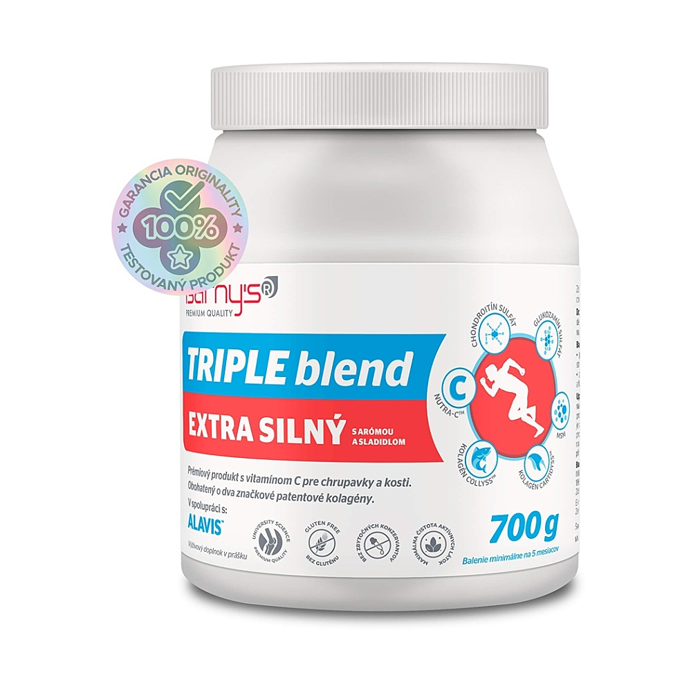 Barny's Triple blend EXTRA SILNÝ prášok na výživu kĺbov a chrupaviek 700 g kúpite na Mojalekaren.sk