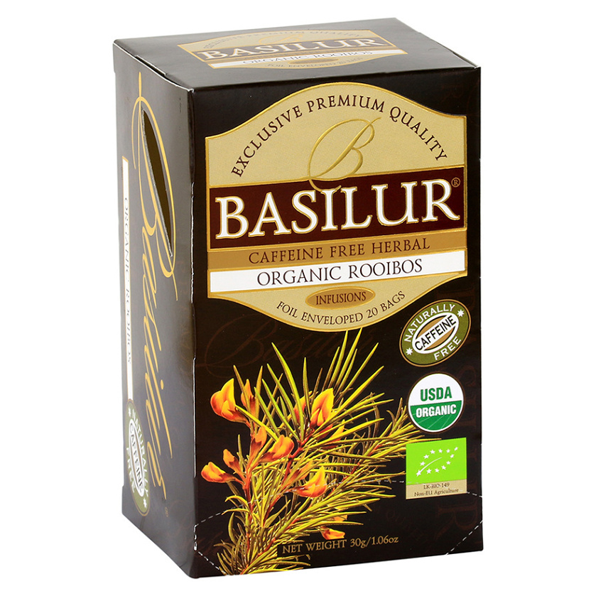 BASILUR BIO Organic Rooibos čaj 20 x 1.5 g