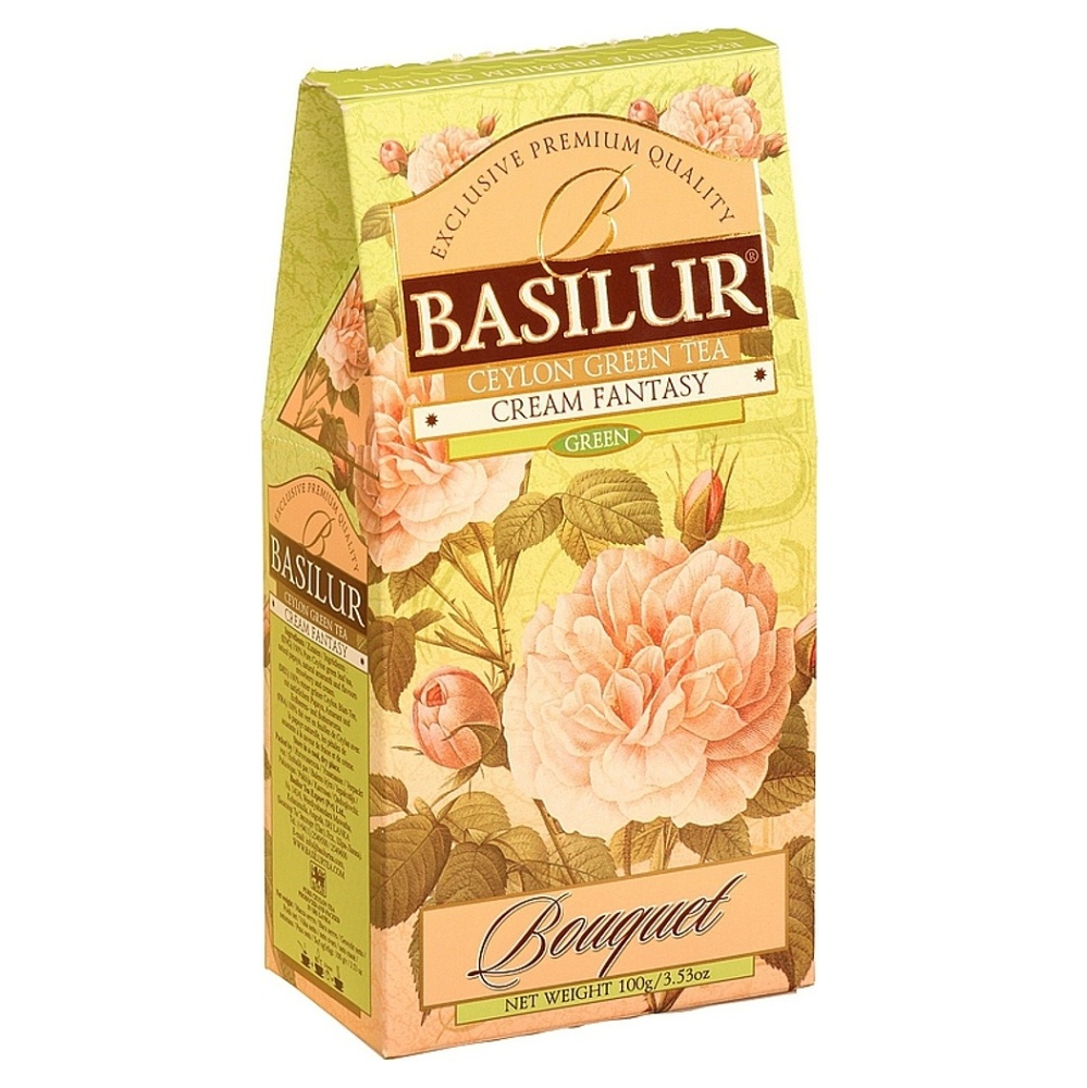 BASILUR Bouquet Cream Fantasy zelený čaj 100 g