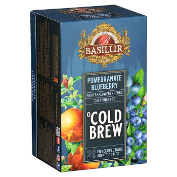 BASILUR Cold Brew Pomegranate Blueberry ovocný čaj 20 vrecúšok