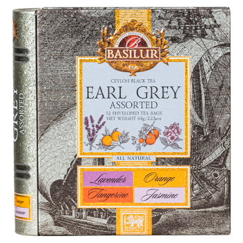 BASILUR Earl grey book assorted čierny čaj 32 sáčkov (Čierne čaje)