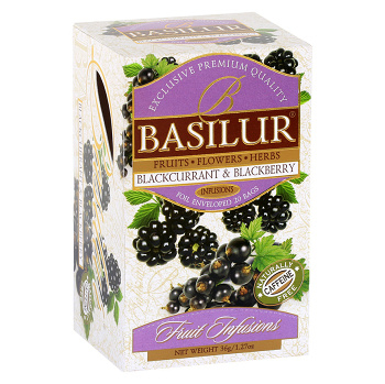 BASILUR Fruit Blackcurrant & Blackberry 25 sáčkov