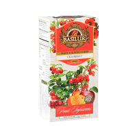 BASILUR Fruit Cranberry ovocný čaj neprebal 25 vrecúšok