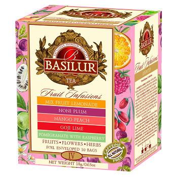 BASILUR Fruit infusions assorted IV ovocné čaje 10 sáčkov (Ovocné čaje)