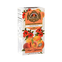 BASILUR Fruit orange peach ovocný čaj 25 nálevových sáčkov