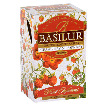 BASILUR Fruit Strawberry & Raspberry 25 sáčkov