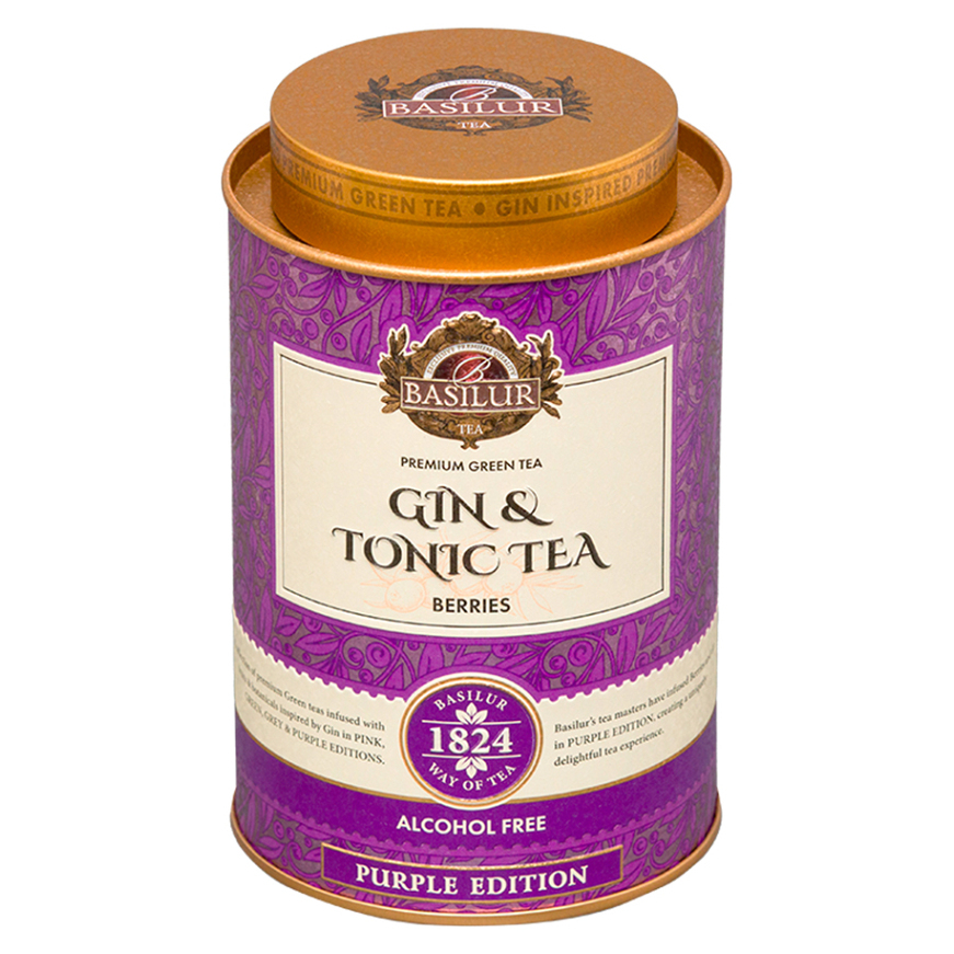BASILUR Gin & tonic tea berries zelený čaj 75 g