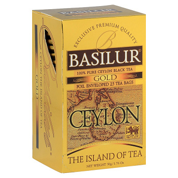 BASILUR Island of Tea Gold čierny čaj 25 sáčkov