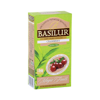 BASILUR Magic Green Cranberry zelený čaj 25 vrecúšok