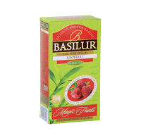 BASILUR Magic Raspberry zelený čaj 25 vrecúšok