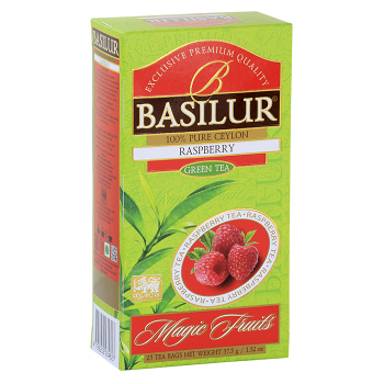 BASILUR Magic Raspberry zelený čaj 25 vrecúšok