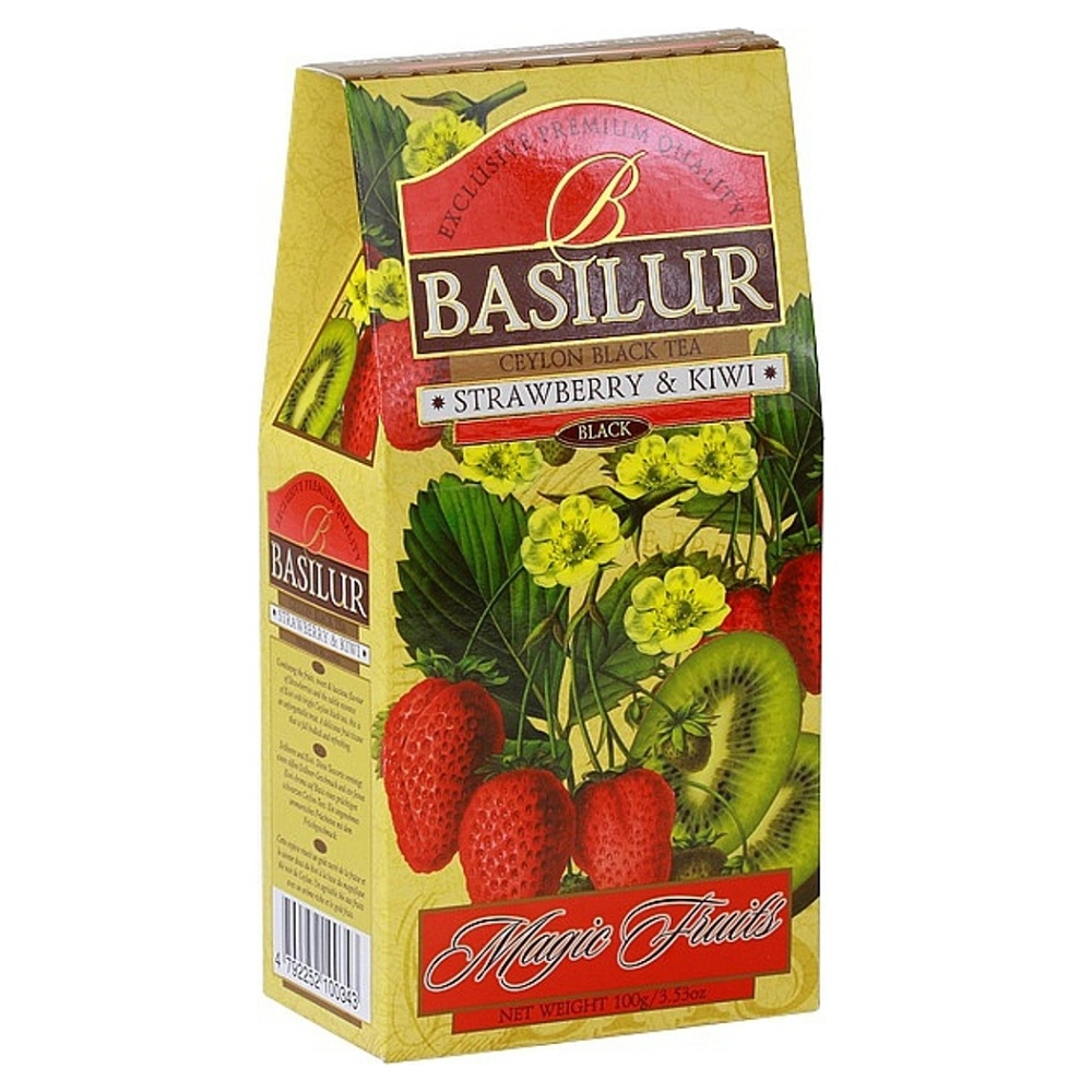 BASILUR Magic Strawberry & Kiwi čierny čaj 100 g