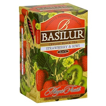BASILUR Magic Strawberry & Kiwi čierny čaj 20 sáčkov