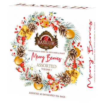 BASILUR Merry berry assorted I. čierne a zelené čaje 40 sáčkov (Čierne čaje)