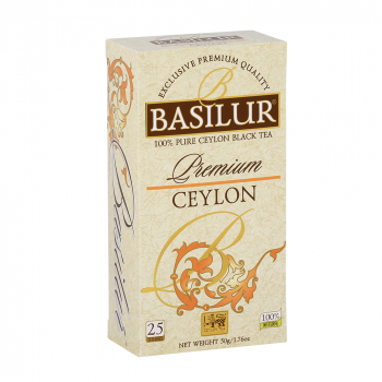 BASILUR Premium Ceylon čierny čaj 25 vrecúšok