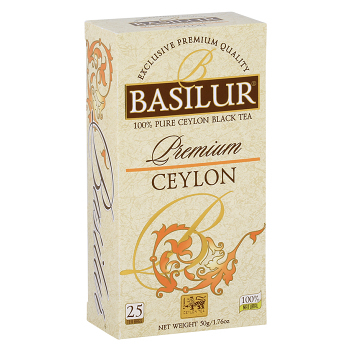 BASILUR Premium Ceylon čierny čaj 25 vrecúšok