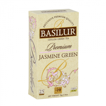 BASILUR Premium Jasmine Green zelený čaj 25 vrecúšok