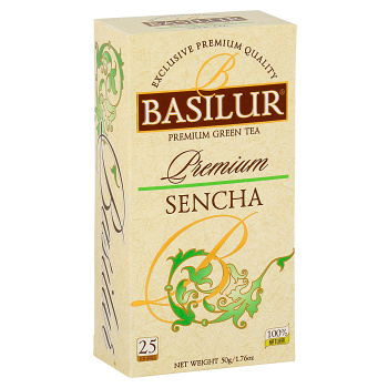 BASILUR Premium Sencha zelený čaj 25 vrecúšok