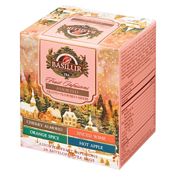 BASILUR Vianočná ovocná kolekcia prebal 10 sáčkov (Ovocné čaje)