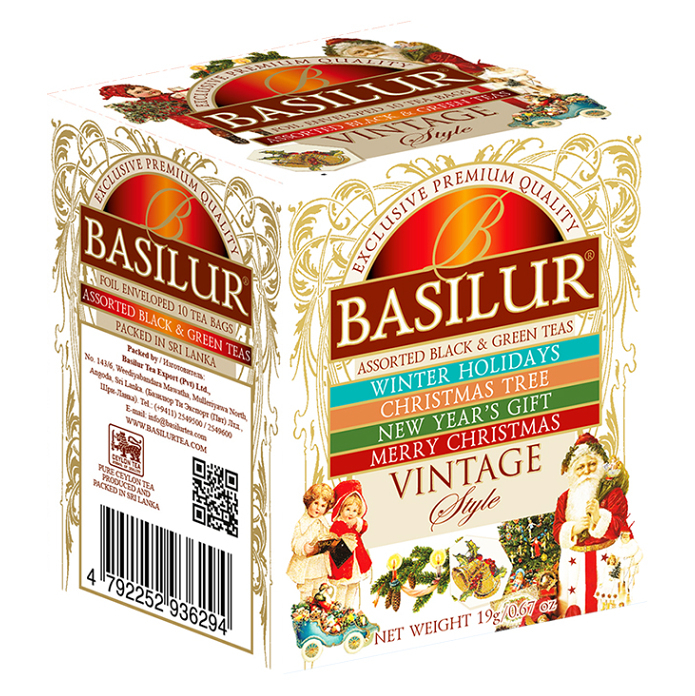 BASILUR Vintage assorted čierny a zelený čaj