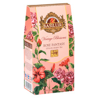 BASILUR Vintage blossoms rose fantasy zelený čaj sypaný 75 g