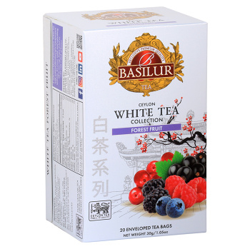 BASILUR White Tea Forest Fruit biely čaj 20 vreciek
