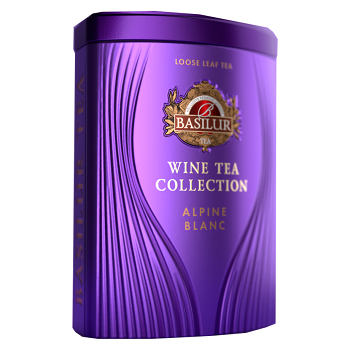BASILUR Wine tea Alpine blanc čierny čaj 75 g