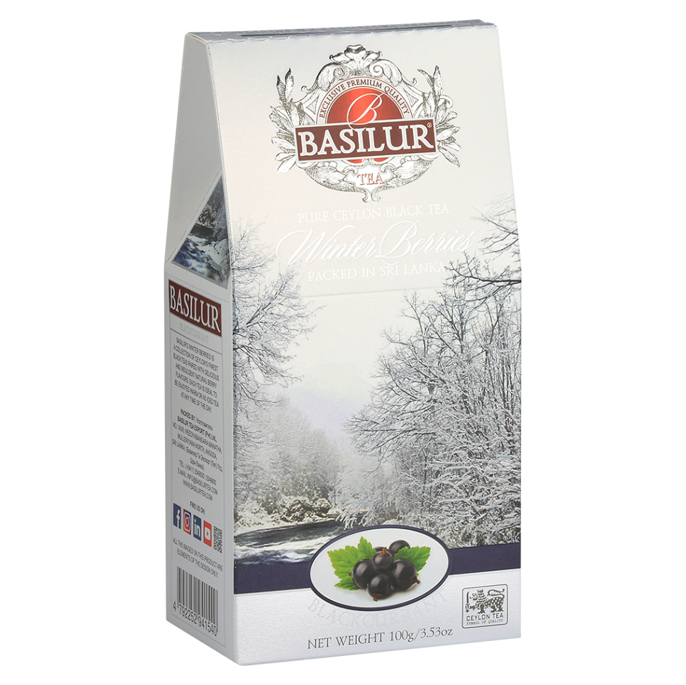 BASILUR Winter berries blackcurrant čierny čaj 100 g