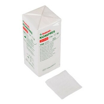 BATIST Gáza kompresy nesterilná 5 x 5 cm 100 kusov