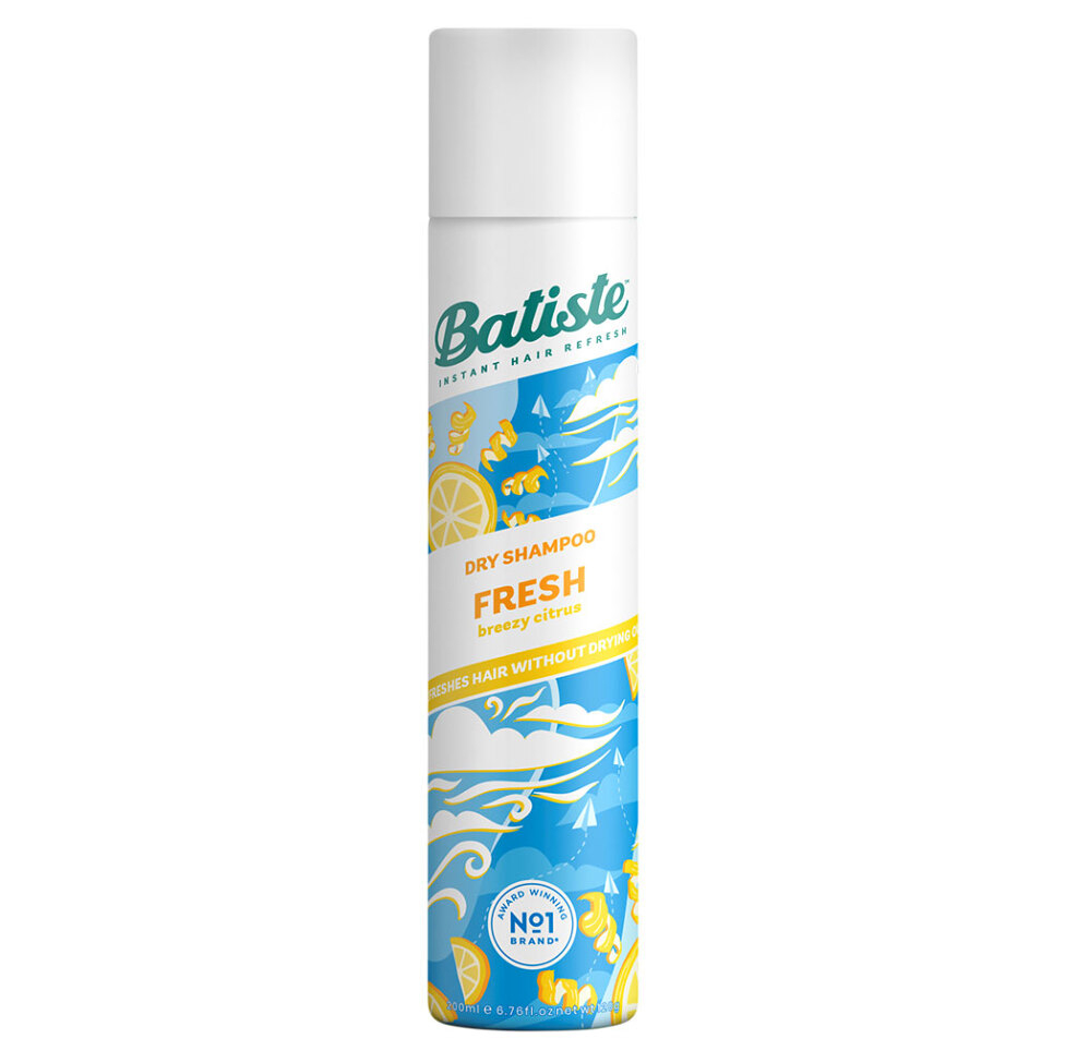 E-shop BATISTE Fresh Suchý šampón na normálne vlasy S ľahkou vôňou 200 ml