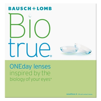 BAUSCH & LOMB Biotrue oneday Jednodňové šošovky 90 kusov