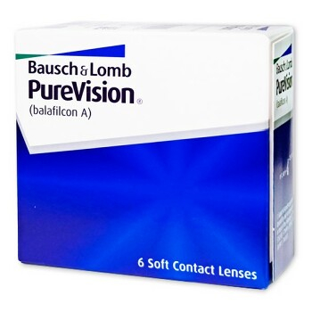 BAUSCH & LOMB PureVision mesačné šošovky 6 kusov, Počet dioptrií: -5,25, Počet ks: 6 ks, Priemer: 14,0, Zakrivenie: 8,6