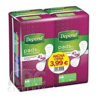 DEPEND Pads  mini inkontinenčné vložky pre ženy DUOPACK 2x14 kusov