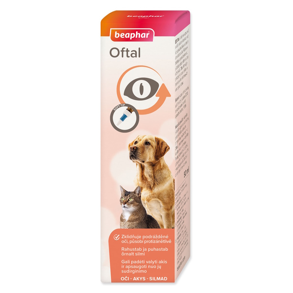 E-shop BEAPHAR Oftal očné kvapky pre psov a mačky 50 ml