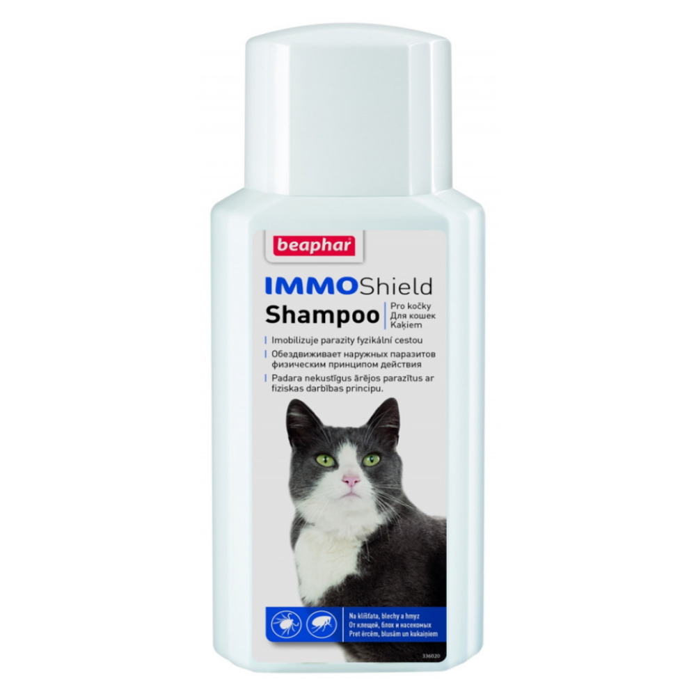 E-shop BEAPHAR Šampón Immo Shield antiparazitárny pre mačky 200 ml