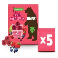 BEAR Fruit treasures berry jahoda a čučoriedka 5 x 20 g