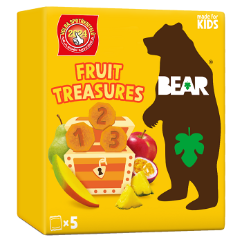 BEAR Fruit treasures tropické mango a marakuja 5 x 20 g (Ovocné plátky) - Sladké