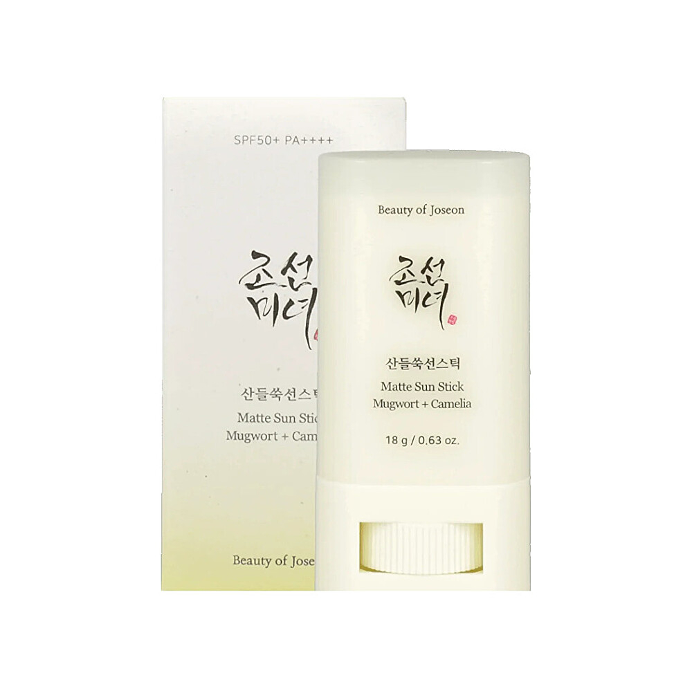 BEAUTY OF JOSEON Zmatňujúca tyčinka Matte Sun Stick Mugwort + Camelia SPF50+/PA++++, 18g Exp.: 06/2026