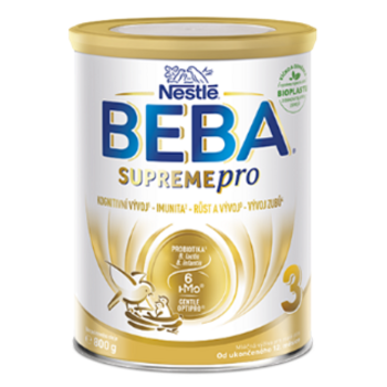 BEBA SUPREMEpro 3 dojčenské mlieko od ukonč. 12. mesiaca 6HMO 800 g (Pokračovacie mlieka) - obrázok 2/2
