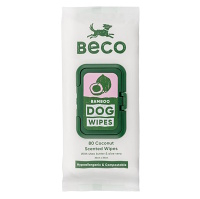 BECO Bamboo čistiace obrúsky pre psov kokosové 80 ks