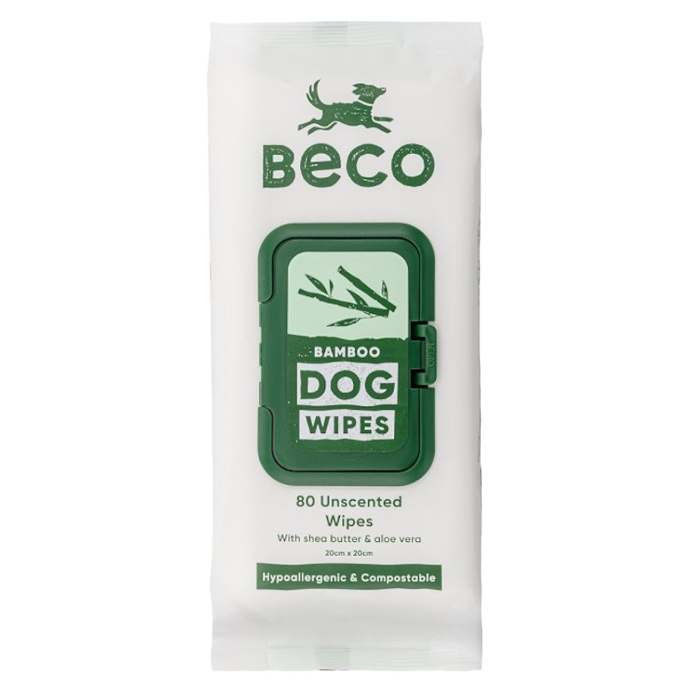 E-shop BECO Bamboo čistiace obrúsky pre psov neparfumované 80 ks